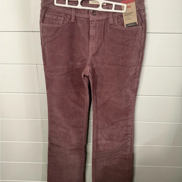 Levi's Mauve Boot Cut Corduroy Pants - Picture 1 of 6